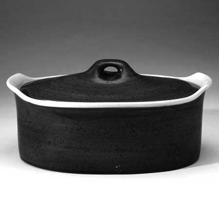 Stig Lindberg Gustavsberg Marin Oval pot, length 23 cm