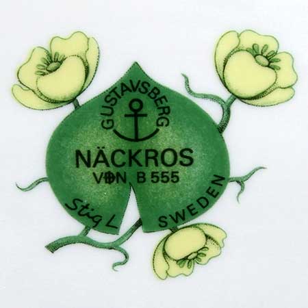 Stig Lindberg Gustavsberg Näckros The lower side of a Näckros object