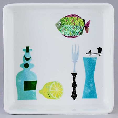 Stig Lindberg Pynta Quadratic dish