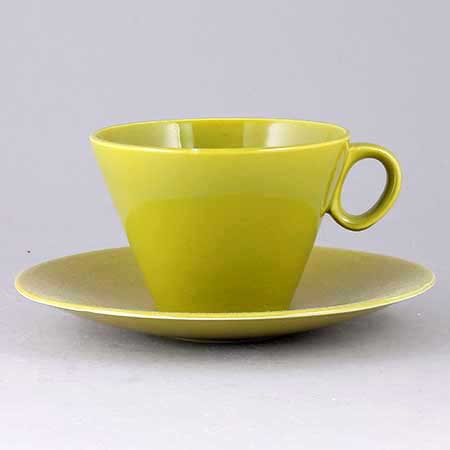 Stig Lindberg Gustavsberg Cup with saucer from the Siam series that shares models with Tsing