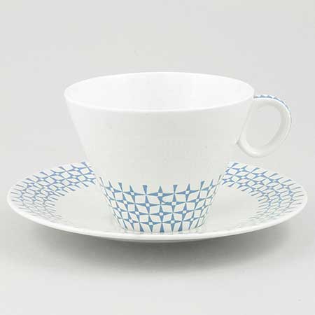 Stig Lindberg Gustavsberg Tsing Cup with saucer, height 7 cm