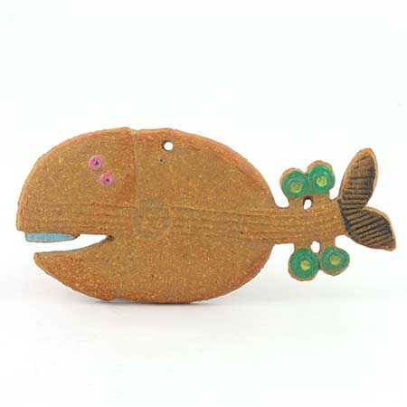 Stig Lindberg väggplatta Pepparkaks-serien: Fiolspelande fisk, 1970-tal