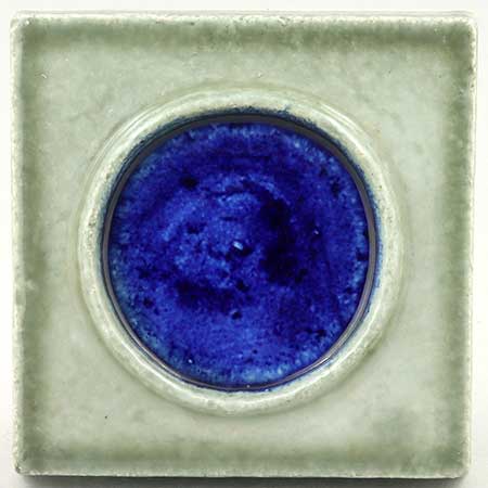 Sylvia Leuchovius wall plaque Blue circle (1960s) Height 12 cm