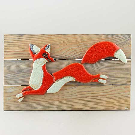 Thomas Hellström Nittsjö Animals Fox, width 35 cm