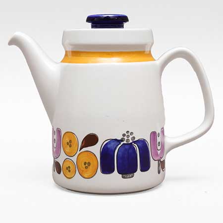 Timo Sarvimäki Rörstrand Karneval Coffee pot, height 19 cm