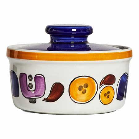 Timo Sarvimäki Rörstrand Karneval Sugar bowl, diameter 10 cm