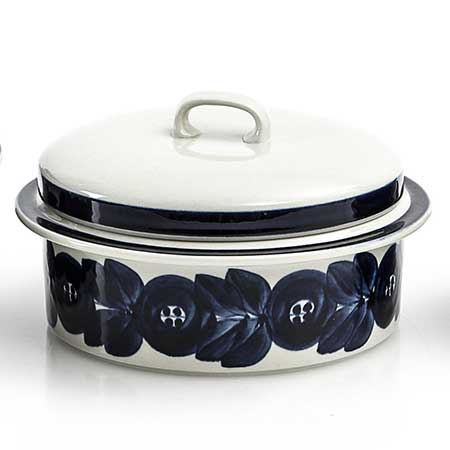 Ulla Procopé Arabia Anemone Bowl with lid, diameter 23 (1.8 L), 23 (2.3 L), 29 (3.4 L), and 29 cm (4.9 L)