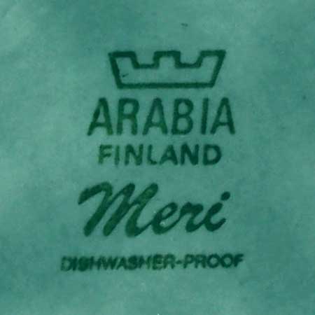 Ulla Procopé Arabia Lower side of a Meri object