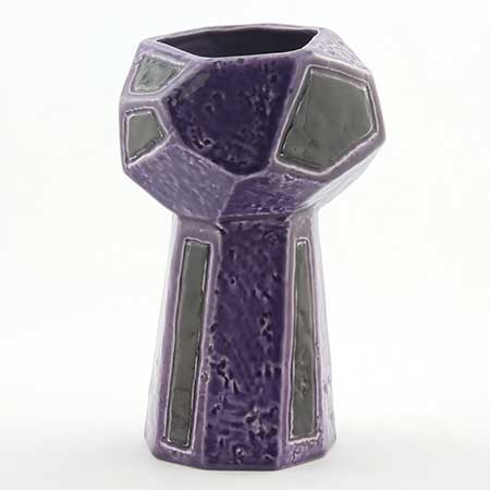 Vilhelm Bjerke-Petersen Rörstrand Fasett Model 7, vase, height 18 cm