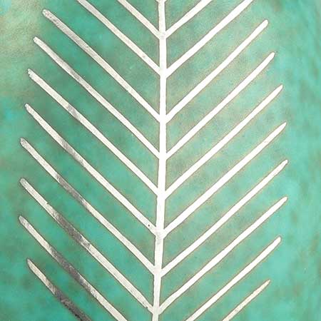 Wilhelm Kåge Gustavsberg Argenta Decor Bladnerv (Leaf nerve)