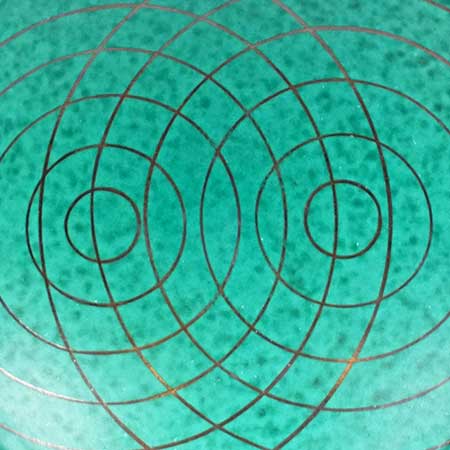 Wilhelm Kåge Gustavsberg Argenta Decor Cirklar (Circles)
