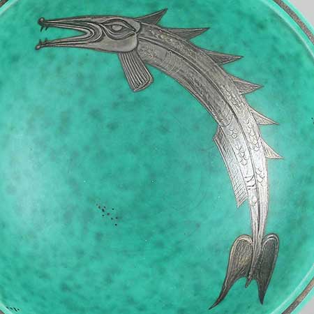Wilhelm Kåge Gustavsberg Argenta Decor Fisk (Fish)