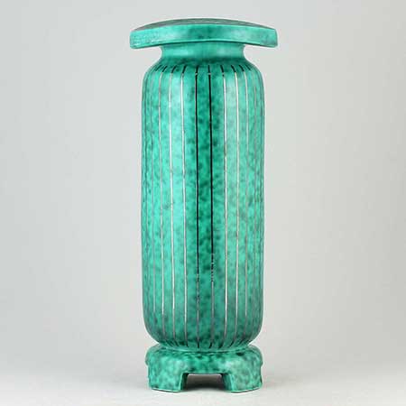 Wilhelm Kåge Gustavsberg Argenta Model A15, vase, height 29 cm