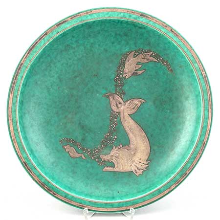 Wilhelm Kåge Gustavsberg Argenta Model A29, dish, diameter 30 cm