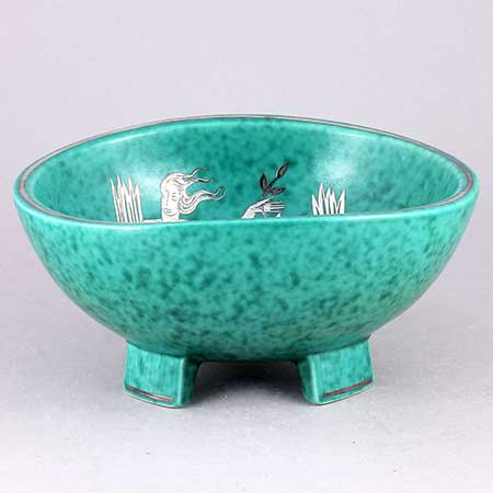 Wilhelm Kåge Gustavsberg Argenta Model A6, bowl diameter 19 cm