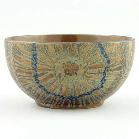 Aluminia and Royal Copenhagen Baca Bowl, model 2196, diameter 11 cm