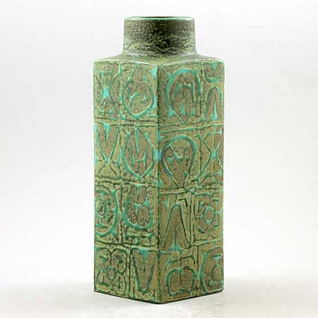 Aluminia and Royal Copenhagen Baca Vase, model 3259, height 23 cm (9.1 in)