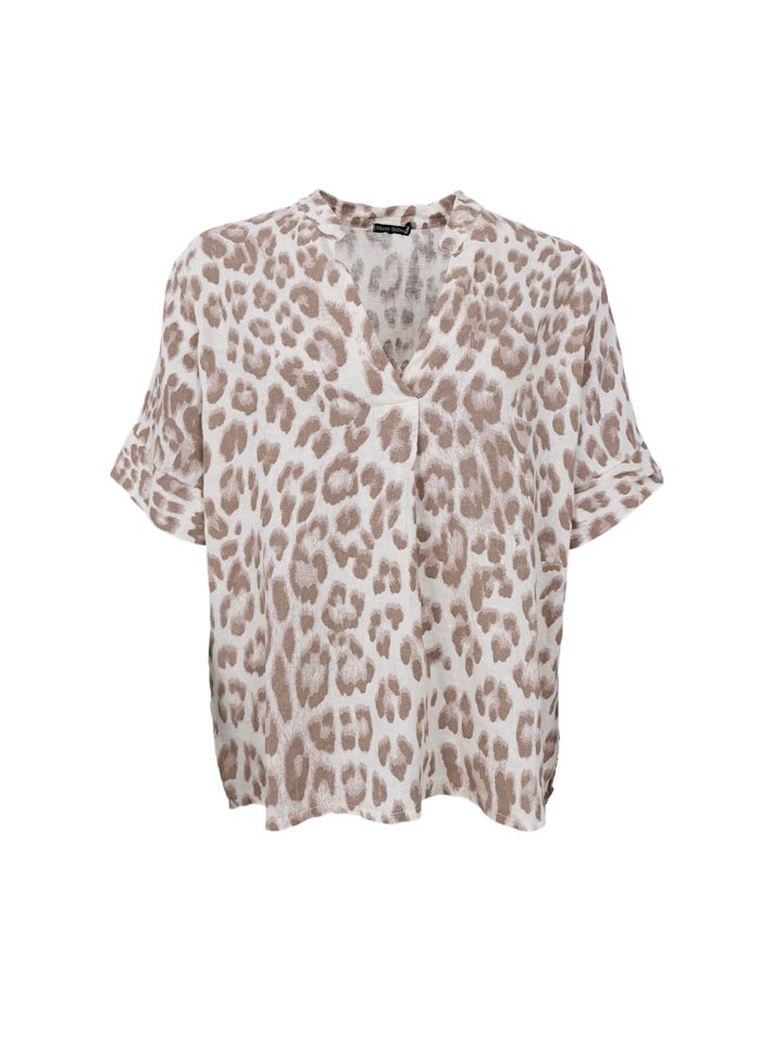 BCMELINA SS linne blus-L/XL