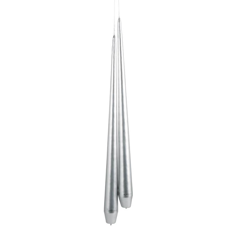 Silverfärgade parljus