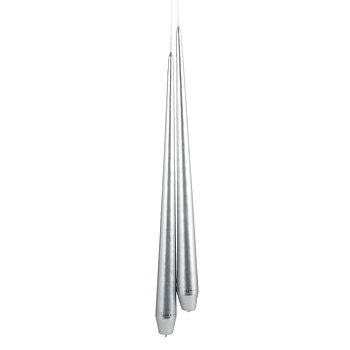 Silverfärgade parljus