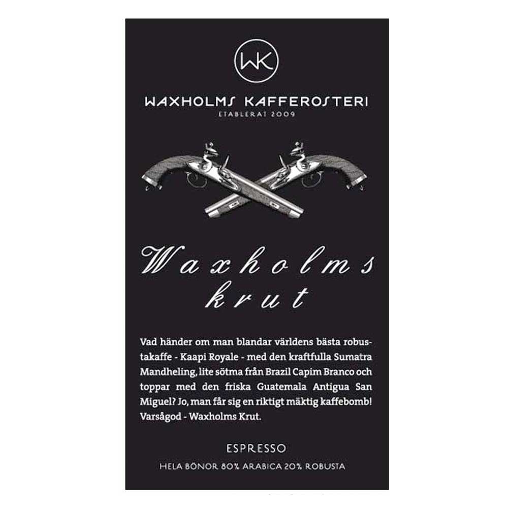 Waxholms Kafferosteri - Espresso Waxholms Krut - Mörkrostade kaffebönor - 500g - 2