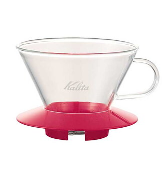 Kalita - Glass Dripper 185 - Cherry Pink - Filterhållare i glas
