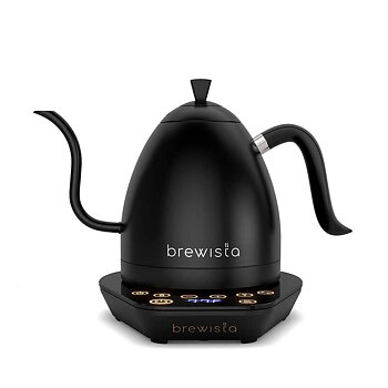 Brewista - Artisan Gooseneck Kettle Digital - Elektrisk Vattenkokare med svanhals-pip - Mattsvart - 1 liter