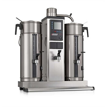 Bonamat - B5 HW Bordsmodell - Urnbryggare - Brygger stora mängder kaffe i två behållare à 5 liter - Inklusive hetvattenkran