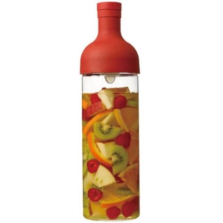 Hario - Cold Brew Drink Bottle - Kallbrygg te enkelt -75cl - Röd - 2