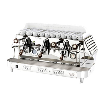 Elektra - BARLUME 3-group Ice White - Snygg och högpresterande espressomaskin med 50-talsdesign - För restaurang, bar, café etc - Med tre grupper