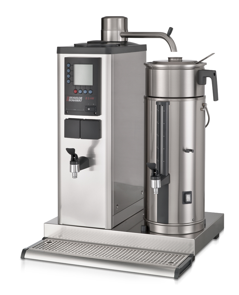 Bonamat - B10 HW L Bordsmodell - Urnbryggare - Brygger stora mängder kaffe i en behållare à 10 liter på vänster sida - Inklusive hetvattenkran - 2