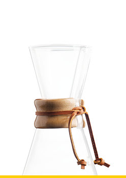 Chemex - Wood Collar & Tie for 3 Cup - Träring och lädersnöre