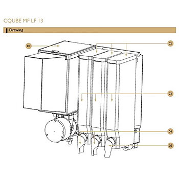 Reservdelar -  CQube MF13 W, MF13 CO2, LF04, LF13 W, LF13 CO2 - Canisters