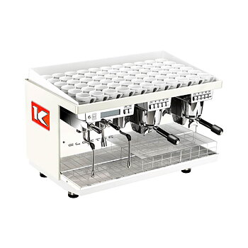 Elektra - KUP 2-group Ice White - Snygg, effektiv espressomaskin för restaurangen eller caféet - Två grupper