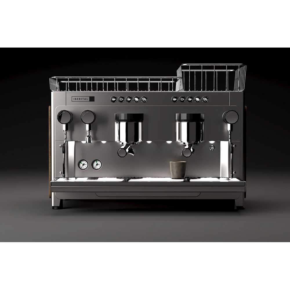 Iberital - Tandem - Espressomaskin - 2 gruppsmodell - Wood - 2