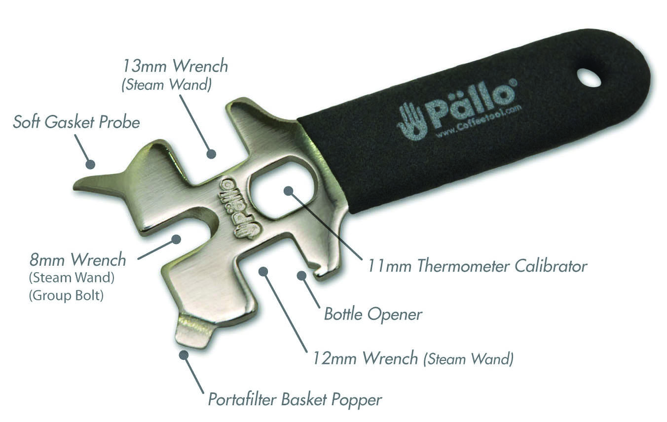 Pällo - Caffeine Wrench - Multifunktionsvertyg för baristor - 4
