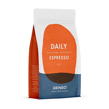 Gringo Nordic - Daily Espresso - Mellanmörkrostade espressobönor - 500g