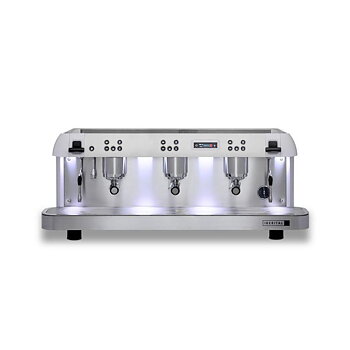 Iberital - Expression PRO - 3 Grupper - Vit - Minimalistisk, elegant och högpresterande espressomaskin - Med två kokare