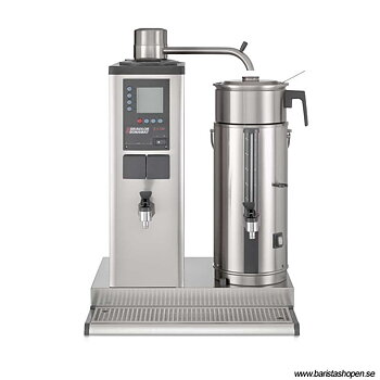Bonamat - B10 HW R Bordsmodell - Urnbryggare - Brygger stora mängder kaffe i en behållare à 10 liter på höger sida - Inklusive hetvattenkran