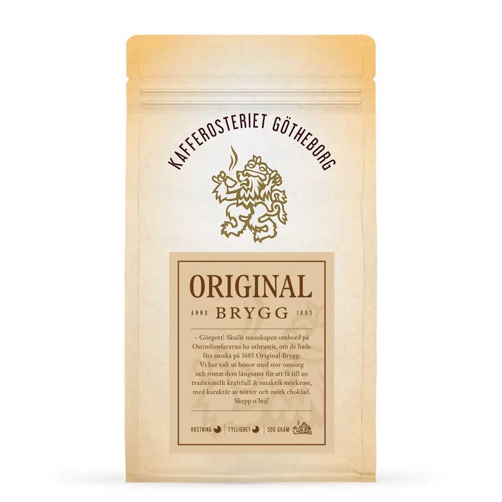 Götheborg - 1685 - Original Brygg - Mörkrostade hela kaffebönor - 500g - 2