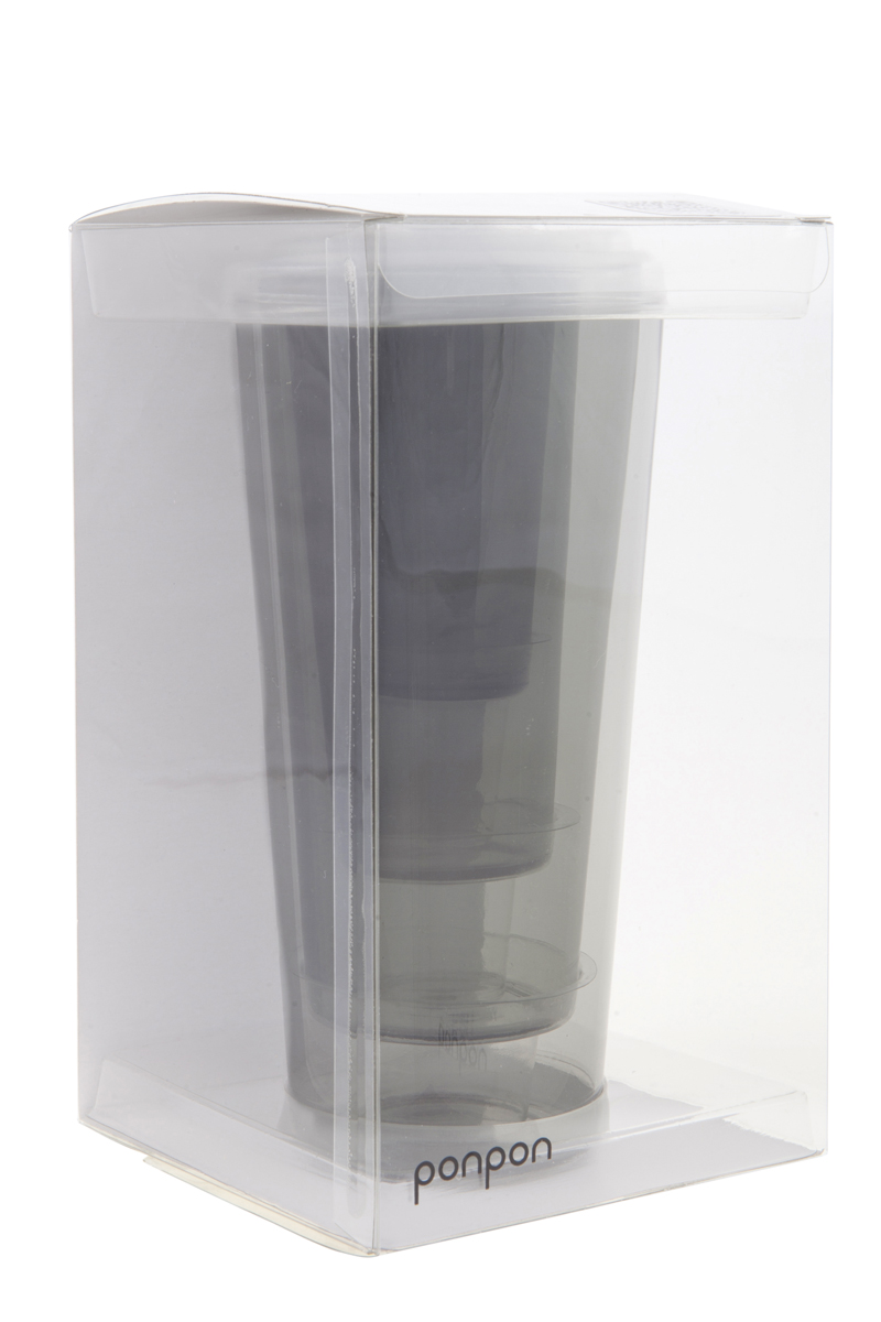 Ponpon Exploring Design - Glas Quartet grå 4-pack - 2