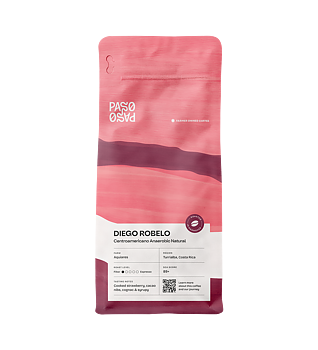 Paso Paso - Diego Robelo - Centroamericano Anaerobic Natural - Costa Rica - Ljusrostade hela kaffebönor - 250g