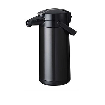 Bonamat - Airpot Furento - Pumptermos - Rostfri stålkärna - Svart metallisk - 2,2 liter