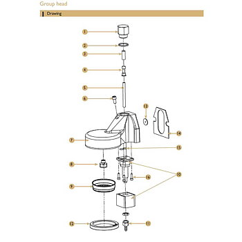 Reservdelar - Expobar Carat Eco - Grouphead