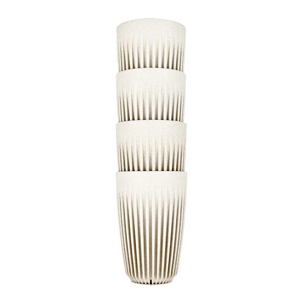 HuskeeCups - Take Away mugg  - Tillverkad av restprodukter från kaffebönan - Naturfärgad - 4-pack - 2