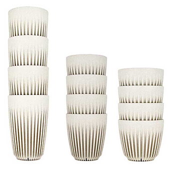 HuskeeCups - Take Away mugg  - Tillverkad av restprodukter från kaffebönan - Naturfärgad - 4-pack