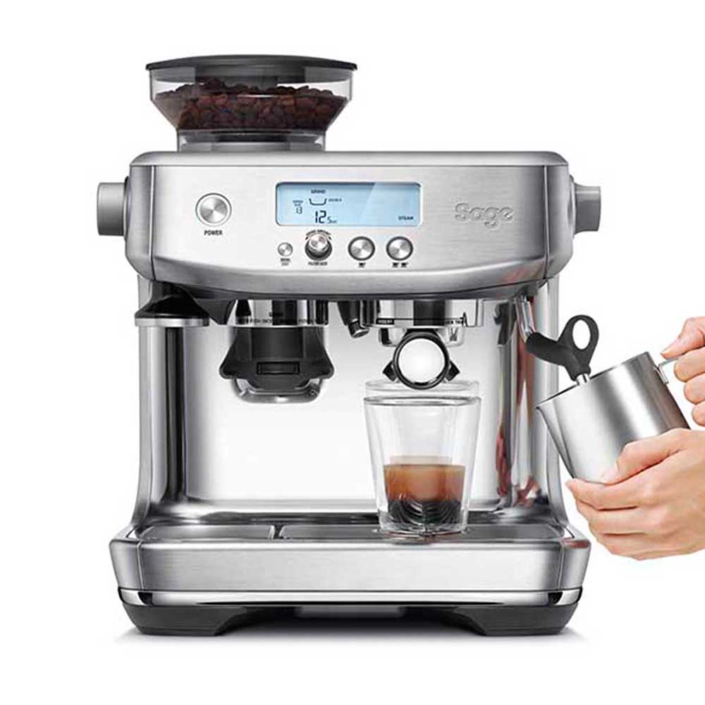 Sage - The Barista PRO - Cafékvalitetskaffe, direkt i hemmet - Borstat stål - 2