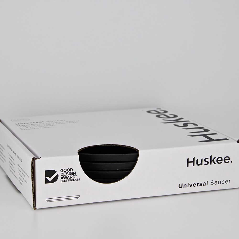 HuskeeCups - Fat 4-pack - Tillverkad av restprodukter från kaffebönan - Kolfärgad - 2
