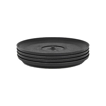 HuskeeCups - Fat 4-pack - Tillverkad av restprodukter från kaffebönan - Kolfärgad