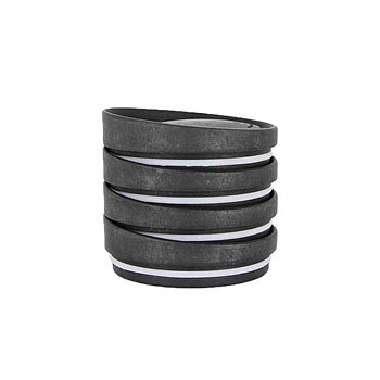 HuskeeCups - Lock 4-pack - Tillverkad av restprodukter från kaffebönan - Kolfärgad